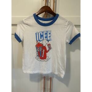 ICEE brand cropped tee women’s medium soda top 
Casual